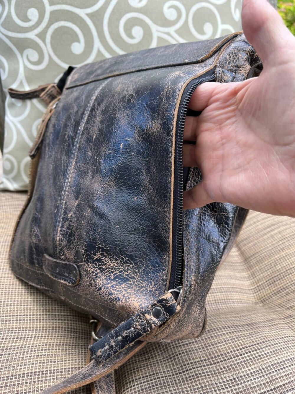 Bed Stu AINHOA LTC Crossbody, Black Lux Leather, MSRP $255, Like New Condition - Picture 8 of 16